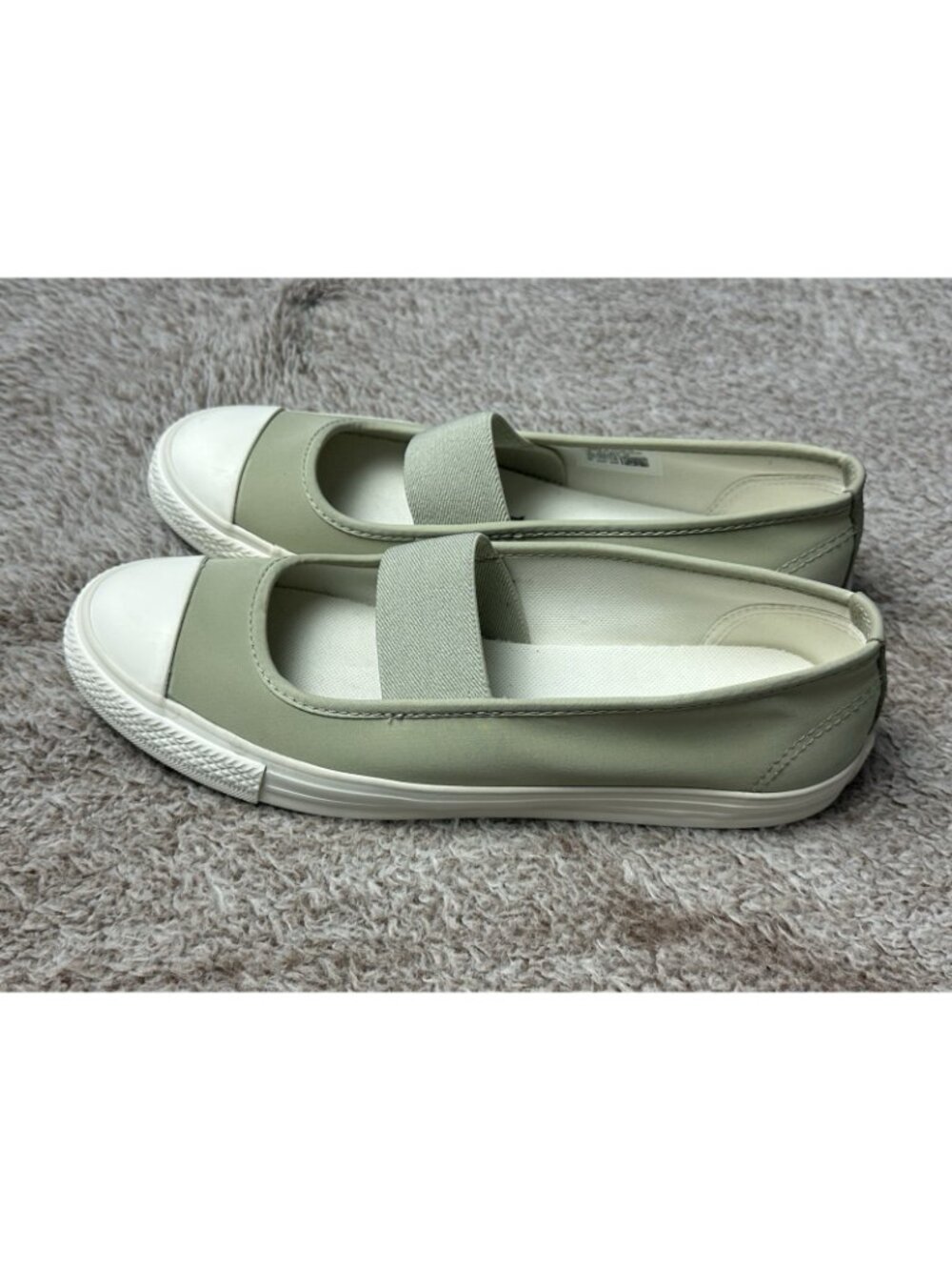 Converse Chuck Taylor All Star Dainty Ballerina Slip-on sneakers SZ-9 Green NWOB - Picture 4 of 13